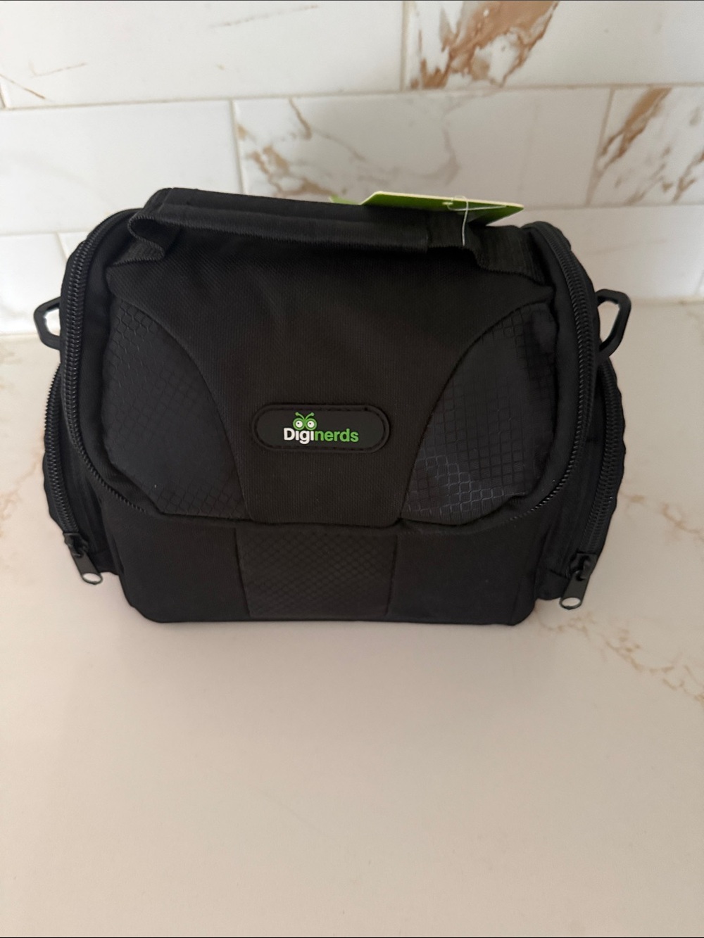 DIGINERDS Black Compact Men’s Accessory Bag